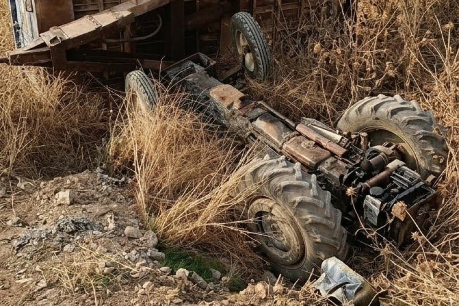 NİZİP SEKİLİ MAHALLESİ’NDE TRAKTÖR KAZASI: SÜRÜCÜ YARALANDI