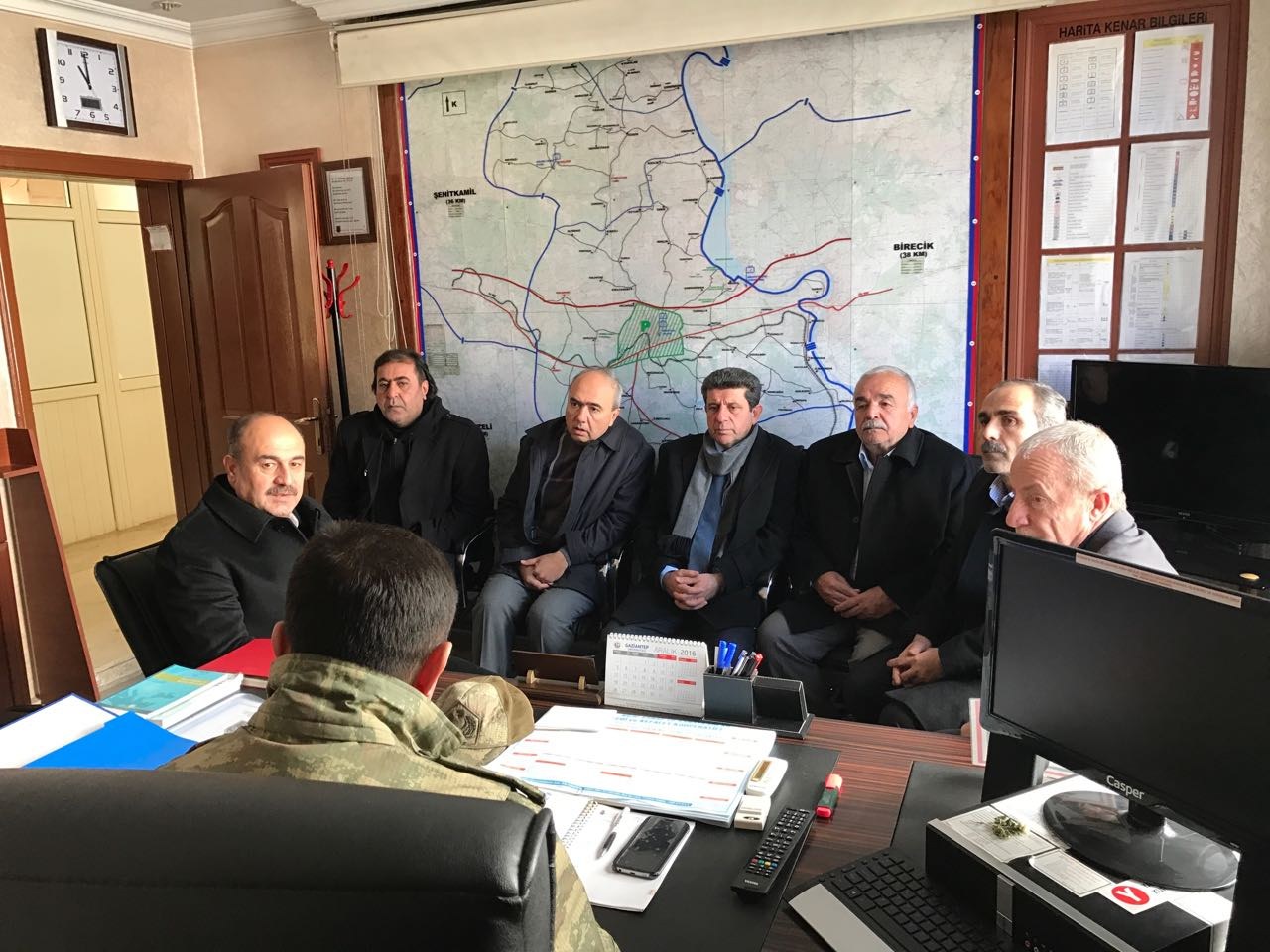 NIZIP ILÇE JANDARMA KOMUTANINA TAZIYE ZIYARETI