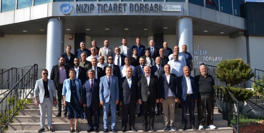 YENİ PARTİ HEYETİNDEN NİZİP TİCARET BORSASI’NA ZİYARET