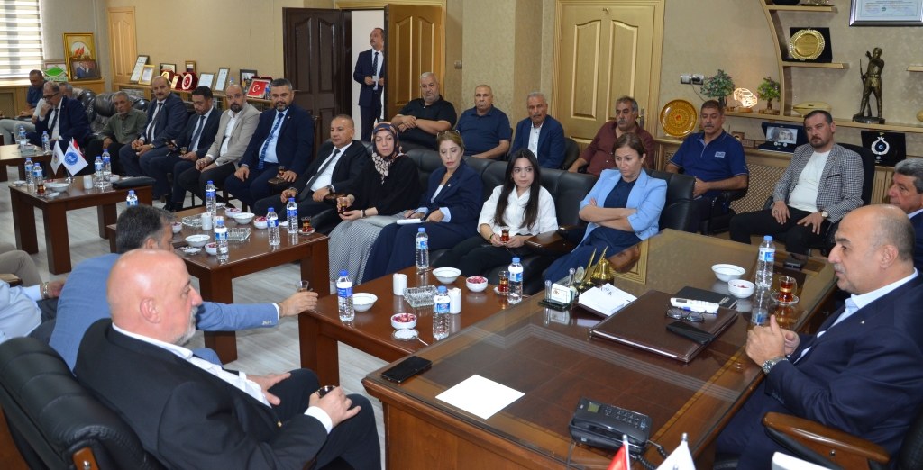 YENİ PARTİ HEYETİNDEN NİZİP TİCARET BORSASI’NA ZİYARET