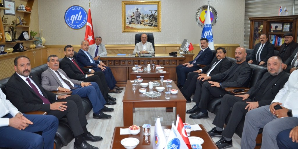 MHP GAZİANTEP İL BAŞKANLIĞI’NDAN NİZİP TİCARET BORSASI’NA ZİYARET
