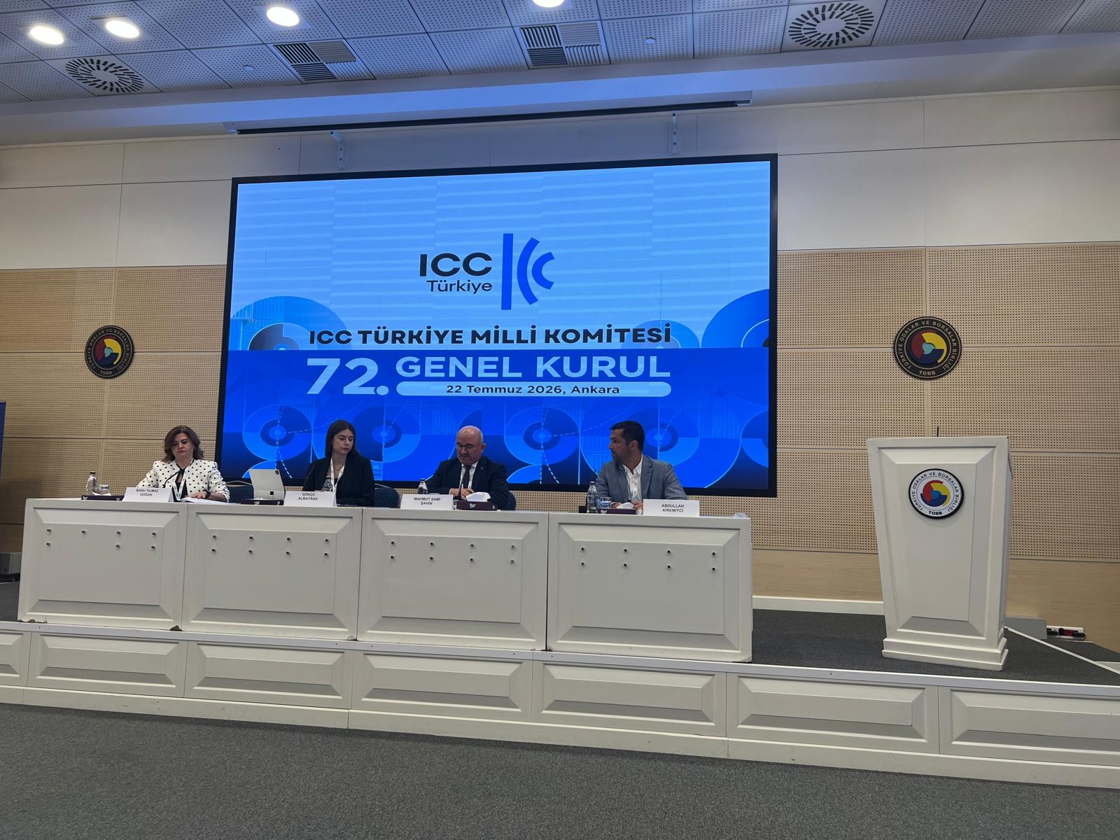 NTB BAŞKANI İBRAHİM SARI, ICC TÜRKİYE MİLLİ KOMİTESİ 72. GENEL KURULU’NA KATILDI
