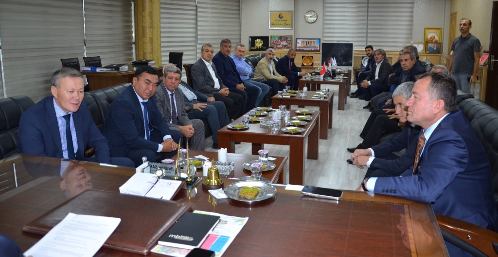 KIRGIZİSTAN NARYN EYALETİ VALİSİ VE BELEDİYE BAŞKANI NTB’Yİ ZİYARET ETTİ