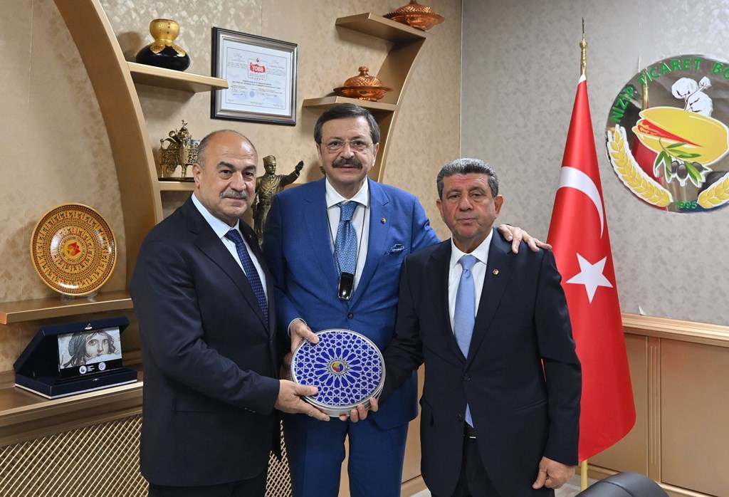 TOBB BAŞKANI HİSARCIKLIOĞLU NİZİP TİCARET BORSASINI ZİYARET ETTİ