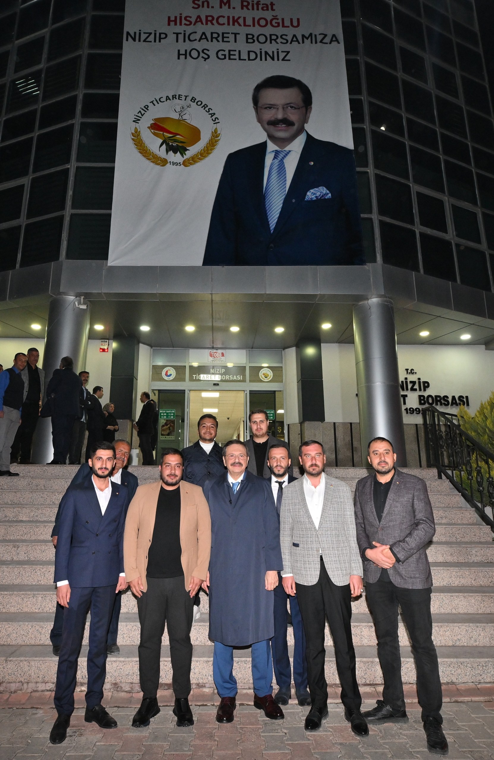 TOBB BAŞKANI HİSARCIKLIOĞLU NİZİP TİCARET BORSASINI ZİYARET ETTİ