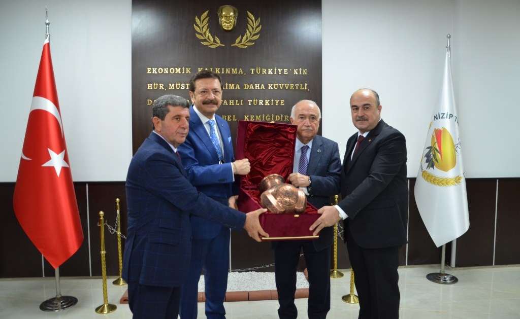 TOBB BAŞKANI HİSARCIKLIOĞLU NTB’Yİ ZİYARET ETTİ