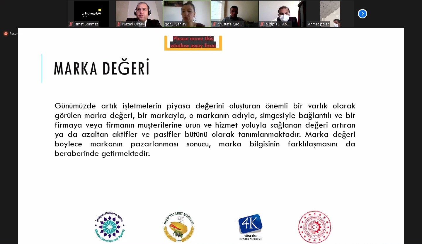 NIZIP TICARET BORSASI’NDA ONLINE EGITIMLER TAMAMLANDI