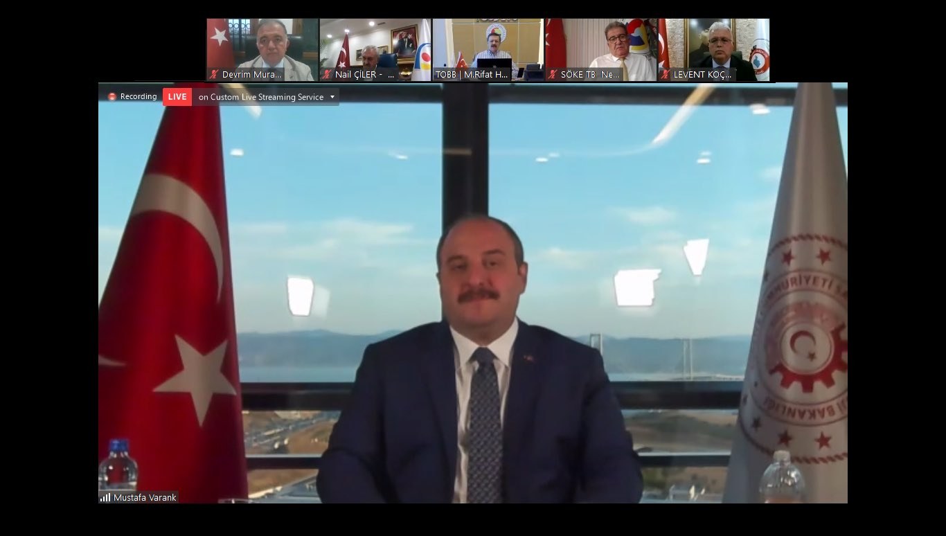 BASKAN IBRAHIM SARI, SANAYI BAKANLIGI ISTISARE TOPLANTISINA KATILDI