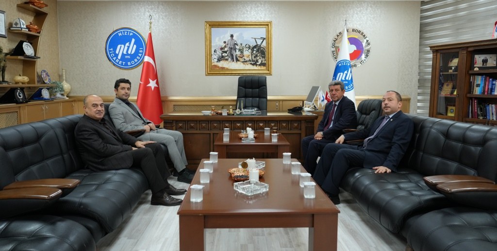 AĞIR CEZA MAHKEMESİ BAŞKANI TEMÜR’DEN NİZİP TİCARET BORSASI’NA ZİYARET