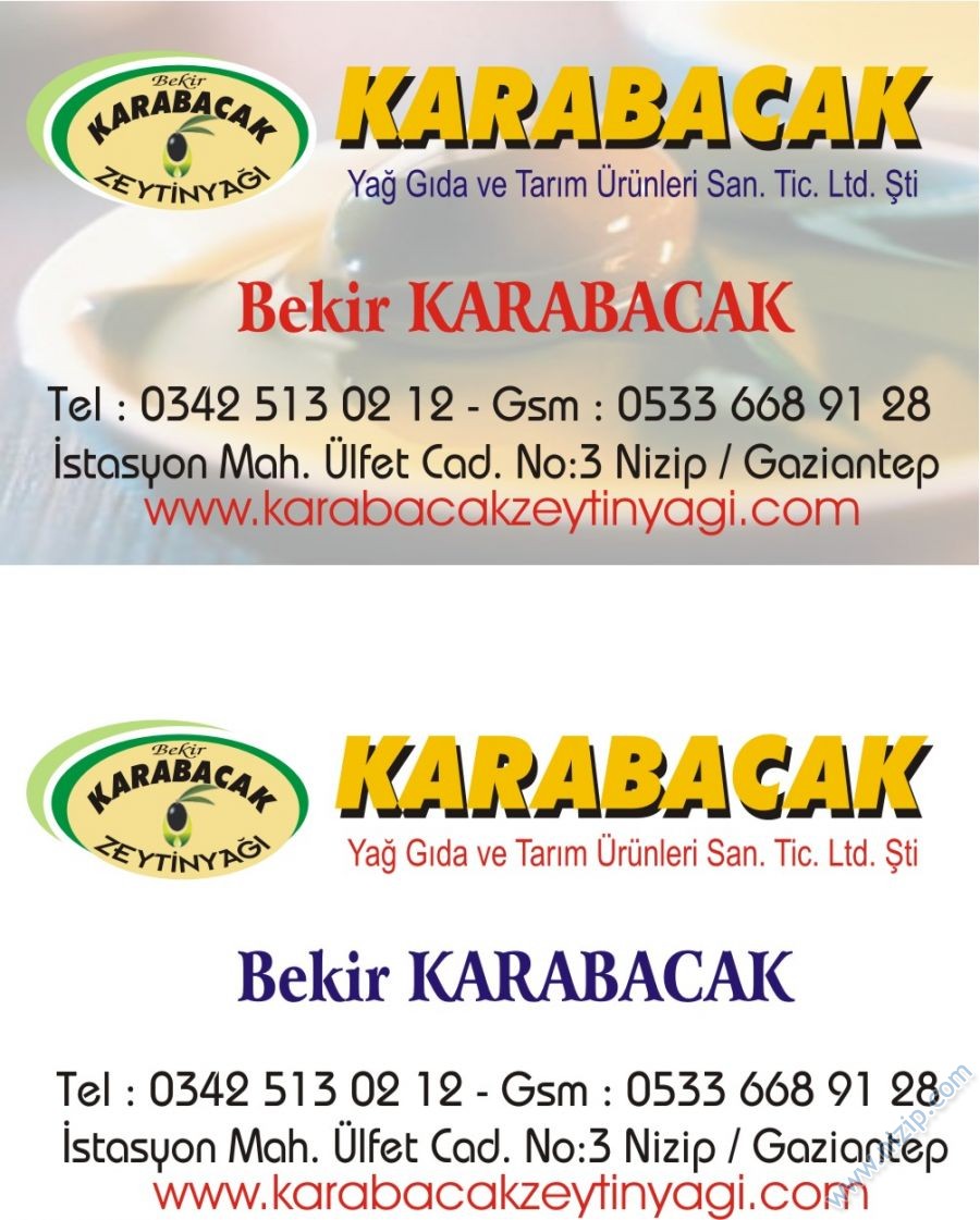 BEKİR KARABACAK ZEYTİNYAĞLARI 