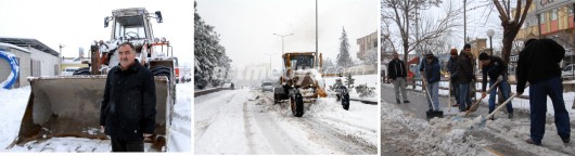 Nizip'te kar kalınlığı 25 cm'ye ulaştı
