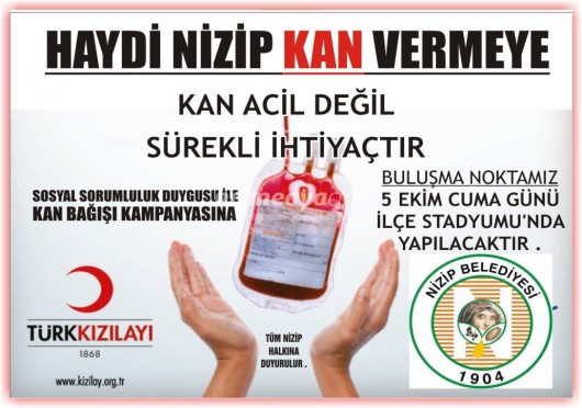 Akdoğan, "Kan Bağışı Kampanyası"na Destek İstedi