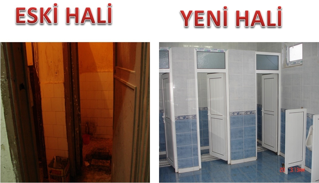 Nizip merkeze umumi tuvaletler yapıldı Nizip merkeze umumi tuvaletler yapıldı