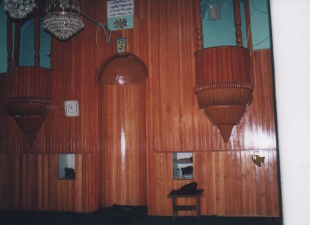 Foto : 133- Çanakçı Köyü Camii,  mihrap ve minberden görünüş