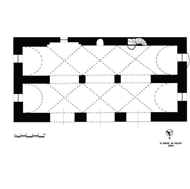 Çizim  :-9- Tatlıcak Kasabası Camii Planı.