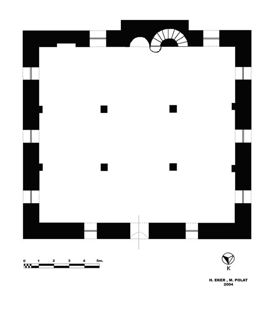 Çizim : 8- Turlu Köyü Camii Planı.