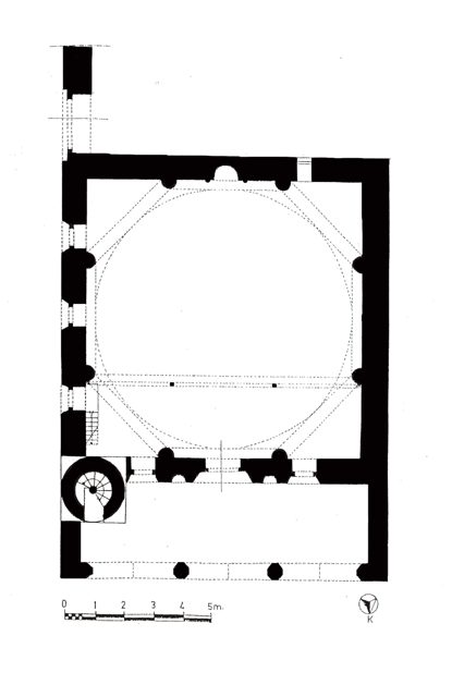 Çizim : 14- Molla Ahmed Camii Planı.