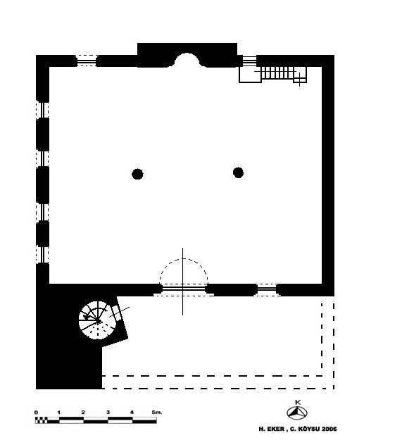 Çizim : 4- Salkım Kasabası Adaklı Mahallesi Camii Planı.