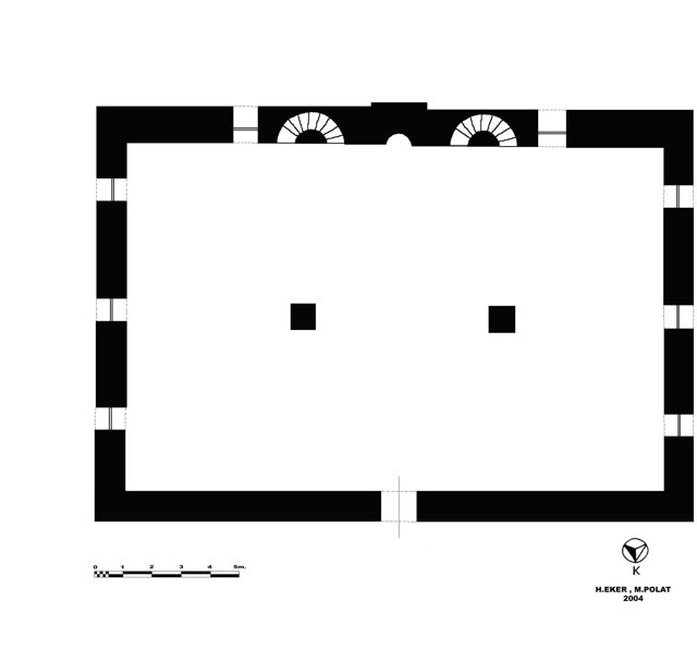 Çizim : 12- Salkım Kasabası Merkez Camii Planı.